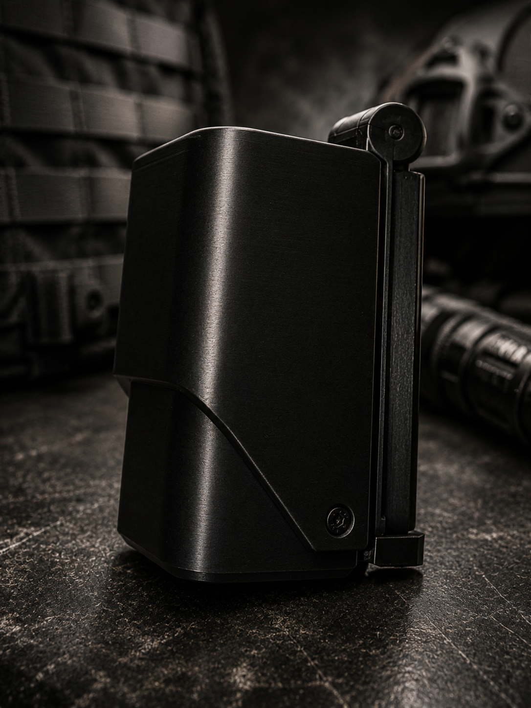GEAR182 Universal Tactical Utility Holder | Heavy-Duty Polymer | Secure Spring-Latch | Belt, MOLLE & Multi-Mount Options | Made in Canada