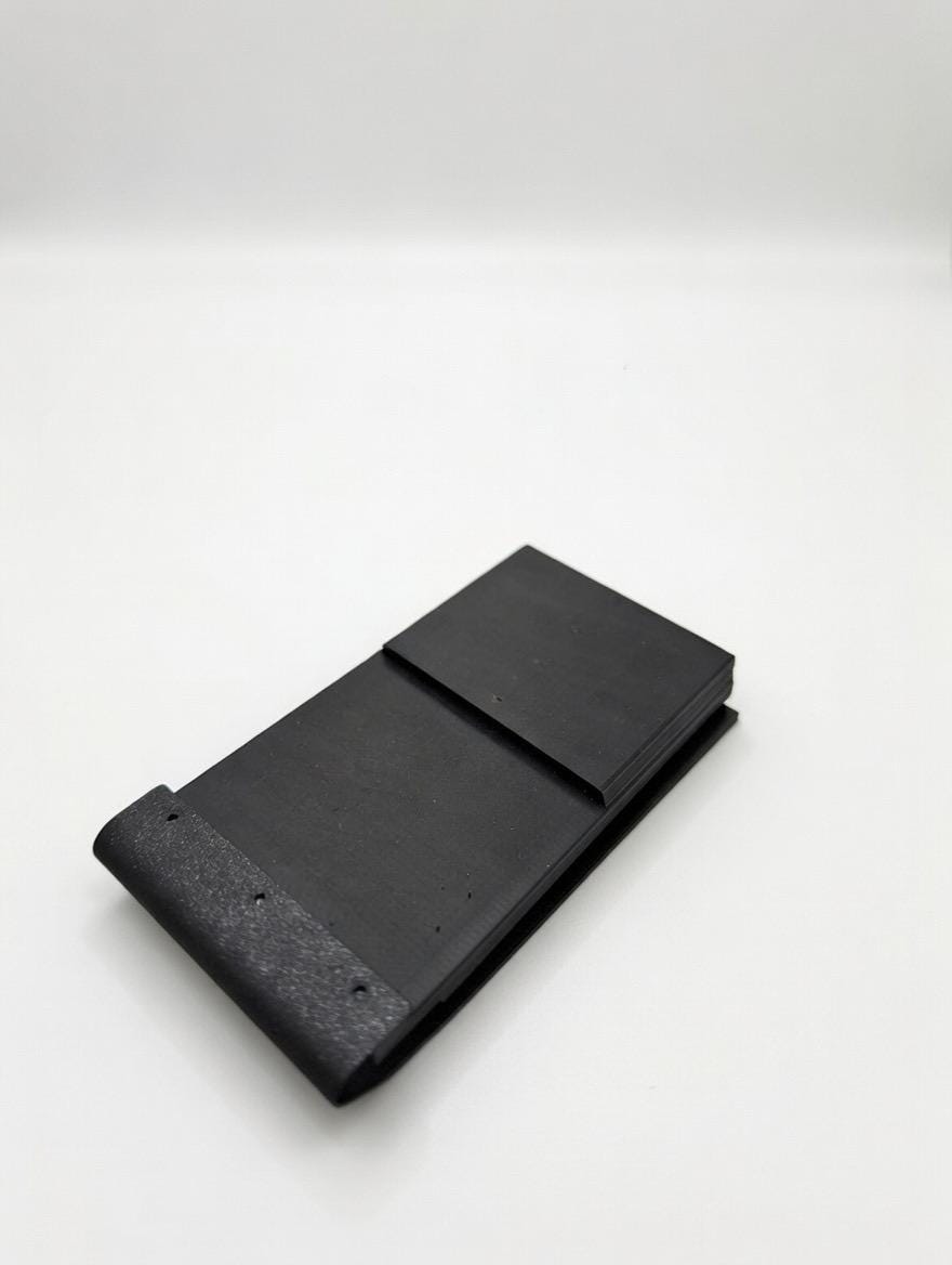 3x5 Tactical Notebook Holder – Flexible TPU Duty Belt Case for Police, Military