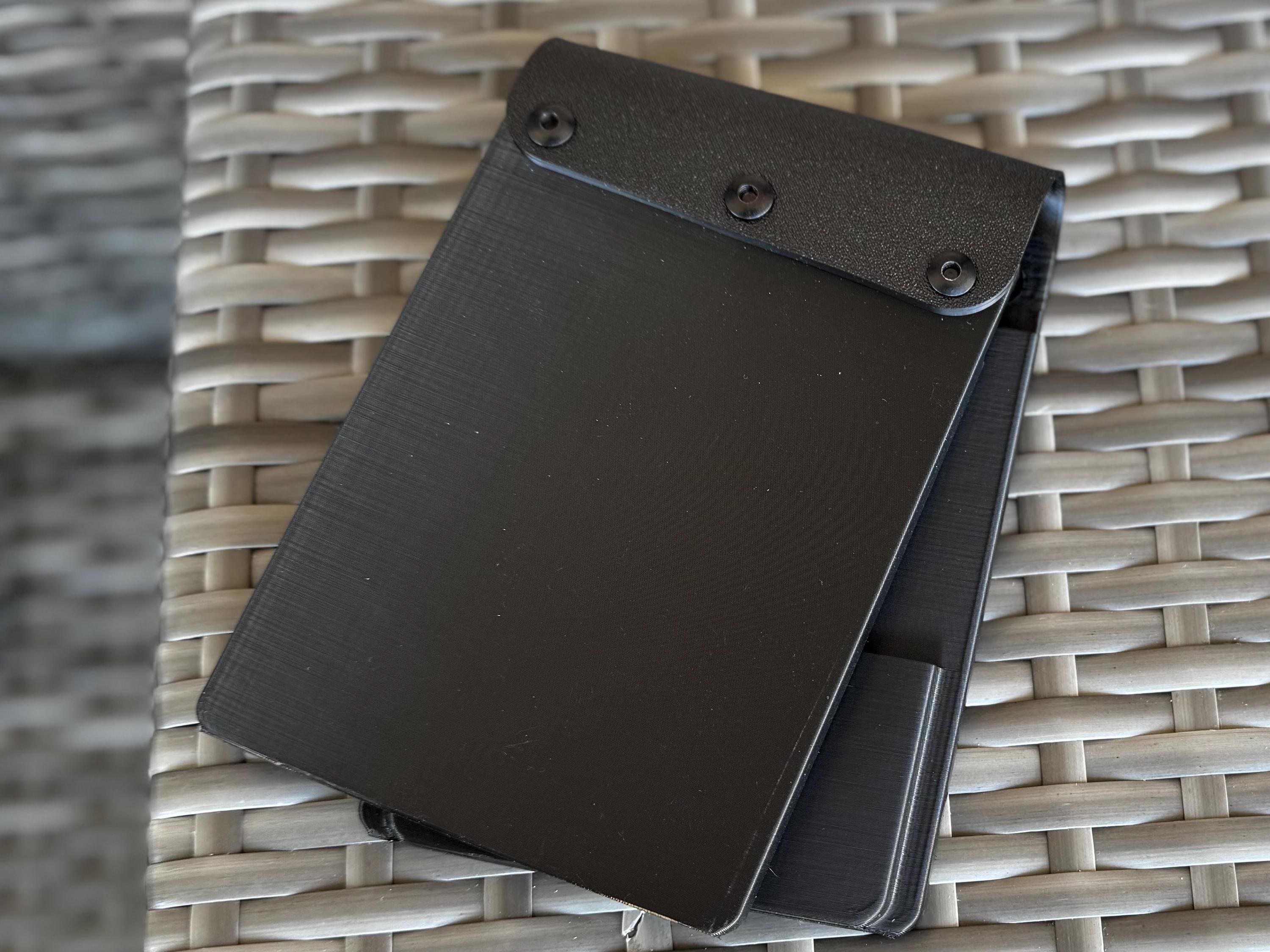 Heavy-Duty Polymer Notebook Case: Evidence Notepad Holder - Minimalist Design
