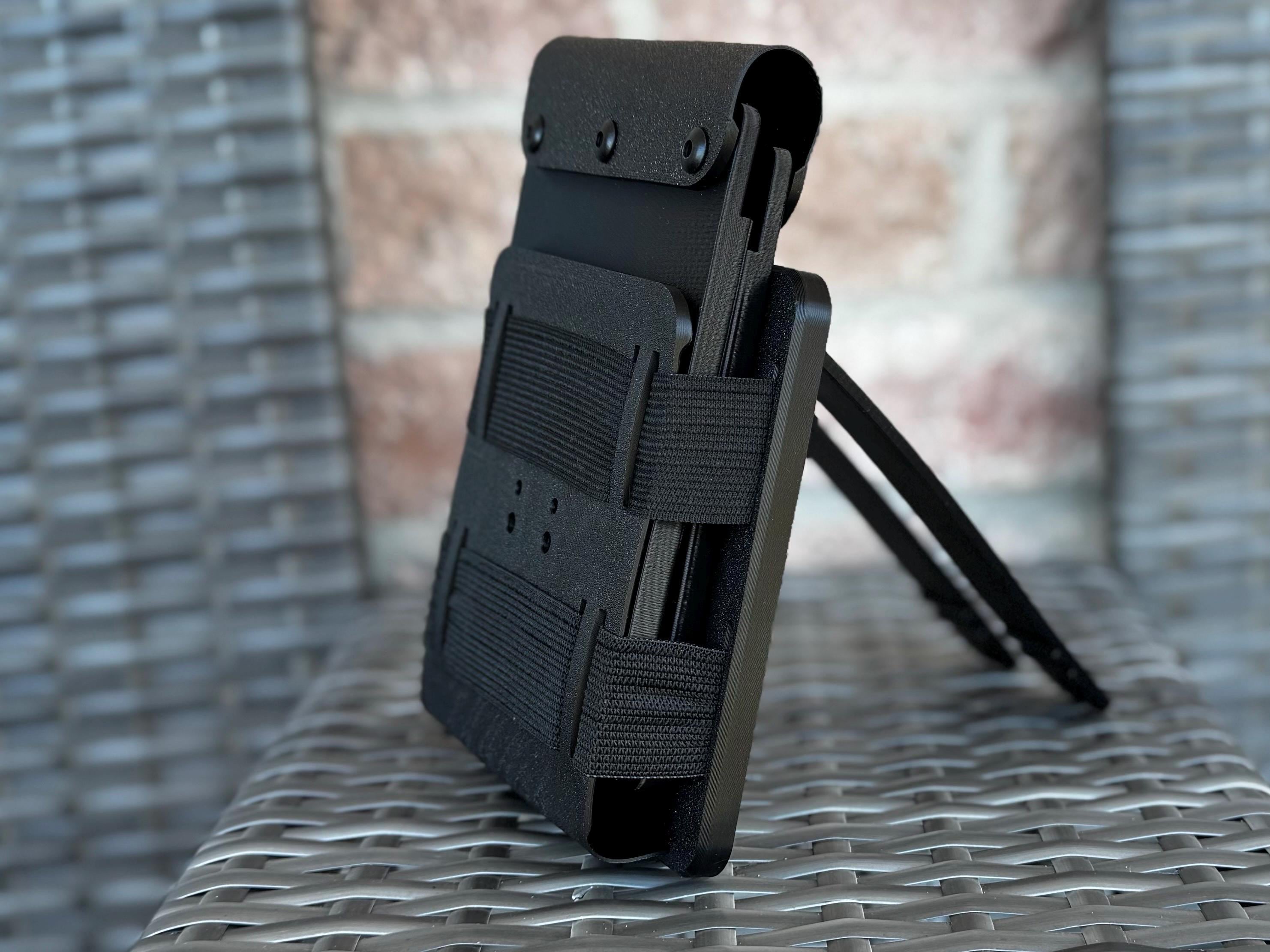 Collapsible Polymer Evidence Notebook Holder: MOLLE & Belt Compatible