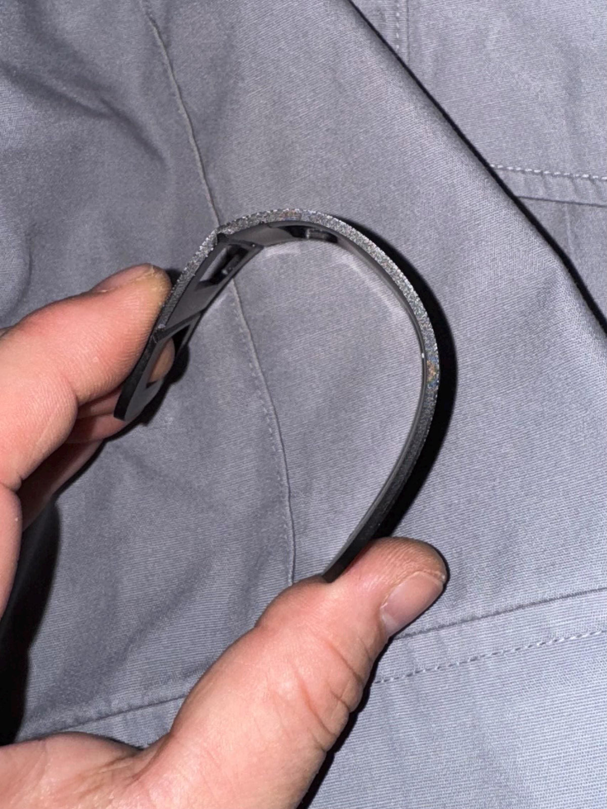 Epaulet Radio Mic Clip: Adjustable Polymer Holder for Speaker Mics
