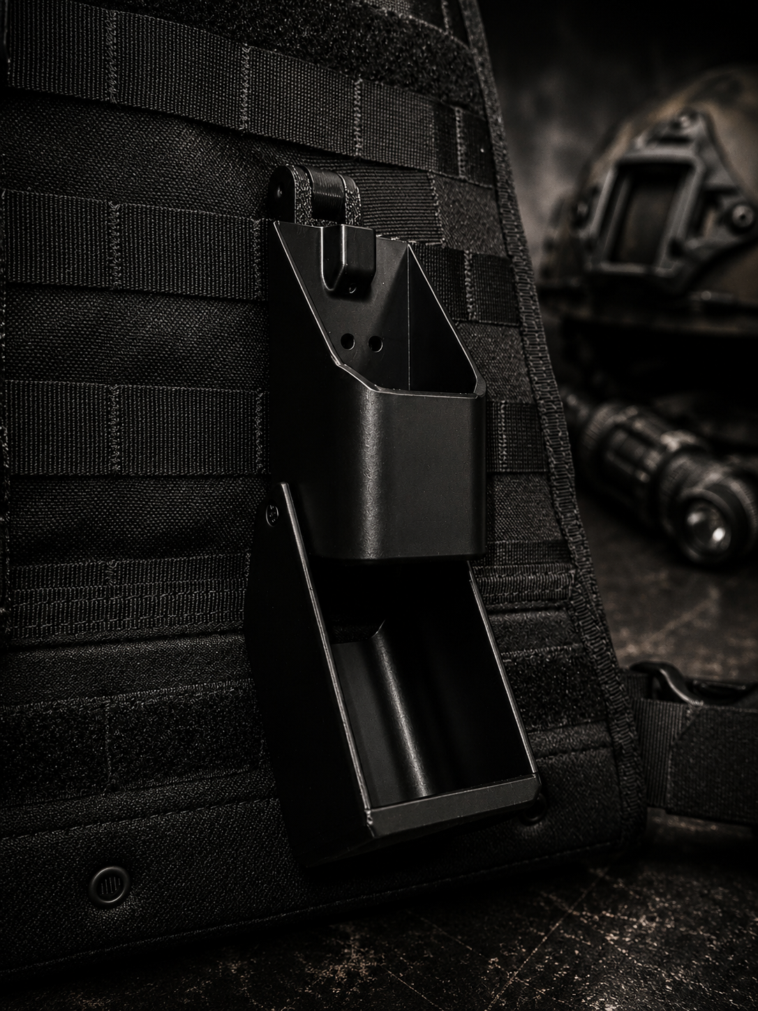 GEAR182 Universal Tactical Utility Holder | Heavy-Duty Polymer | Secure Spring-Latch | Belt, MOLLE & Multi-Mount Options | Made in Canada
