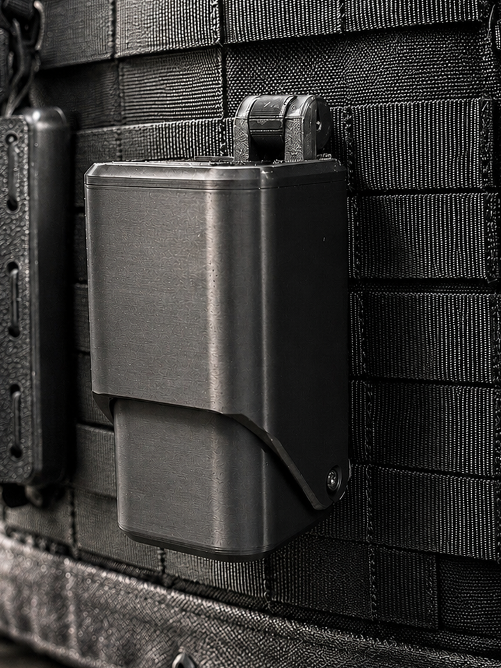 GEAR182 Universal Tactical Utility Holder | Heavy-Duty Polymer | Secure Spring-Latch | Belt, MOLLE & Multi-Mount Options | Made in Canada