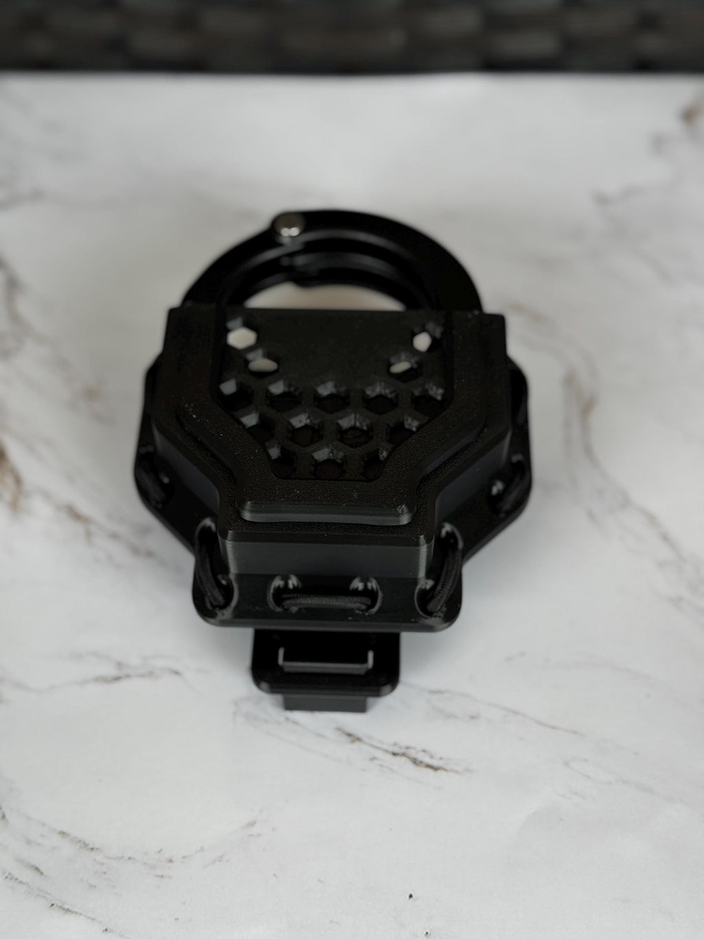 Tactical Handcuff Holder: Open Top MOLLE/Belt Mount, Shock-Absorbing