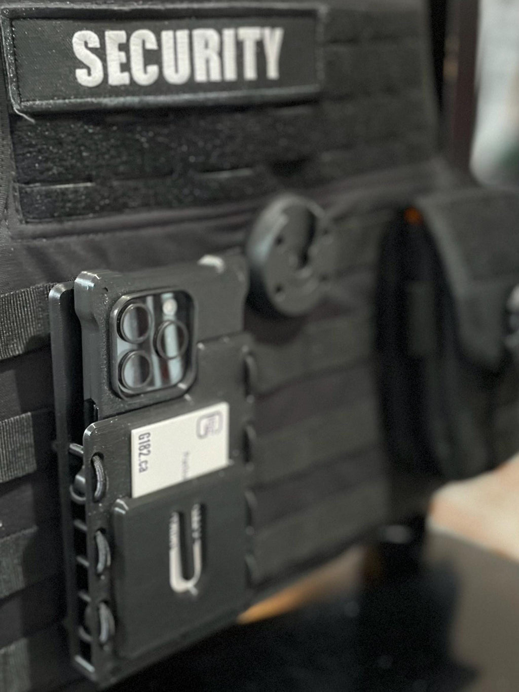 Heavy Duty Phone Holder: MOLLE or Belt Clip - Impact Resistant with Card Slot