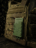 Tactical Phone Holder: MOLLE or Belt Clip - Impact Resistant - Army Green