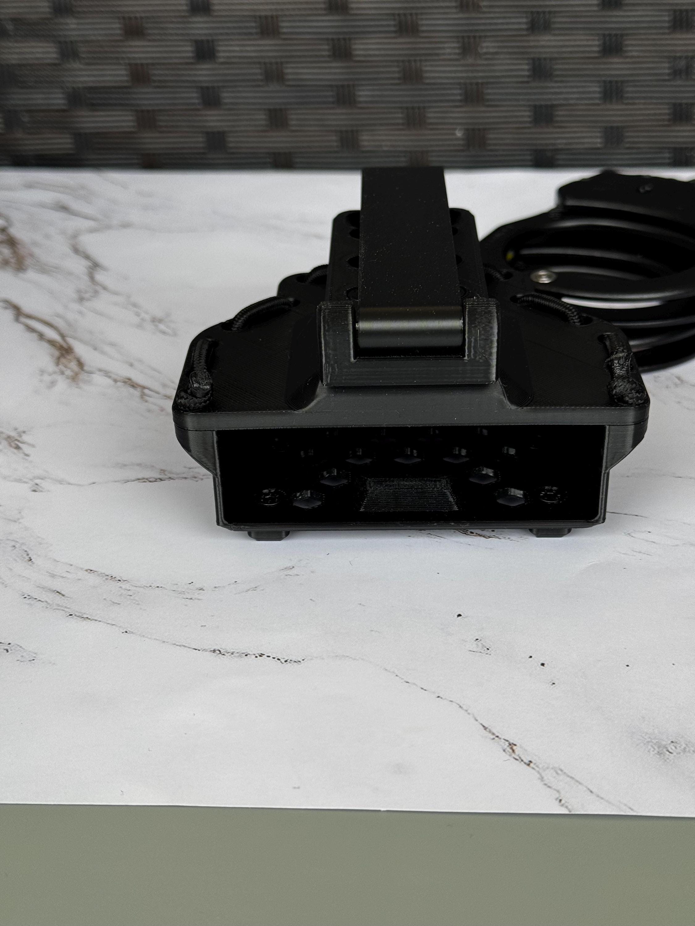 Tactical Handcuff Holder: Open Top MOLLE/Belt Mount, Shock-Absorbing