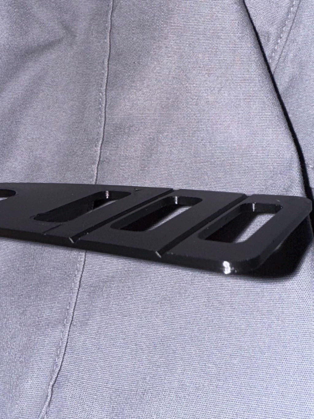 Epaulet Radio Mic Clip: Adjustable Polymer Holder for Speaker Mics