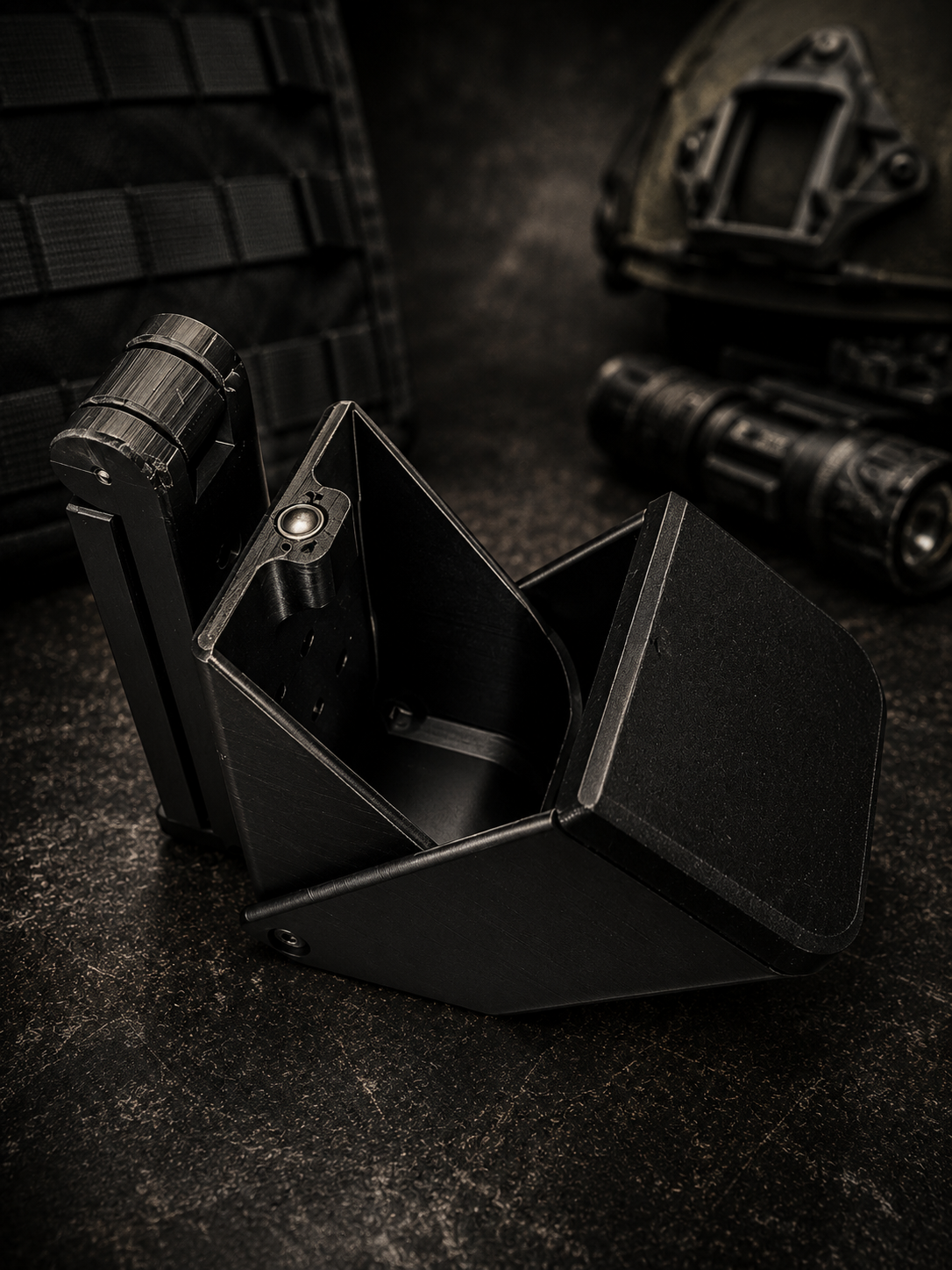 GEAR182 Universal Tactical Utility Holder | Heavy-Duty Polymer | Secure Spring-Latch | Belt, MOLLE & Multi-Mount Options | Made in Canada