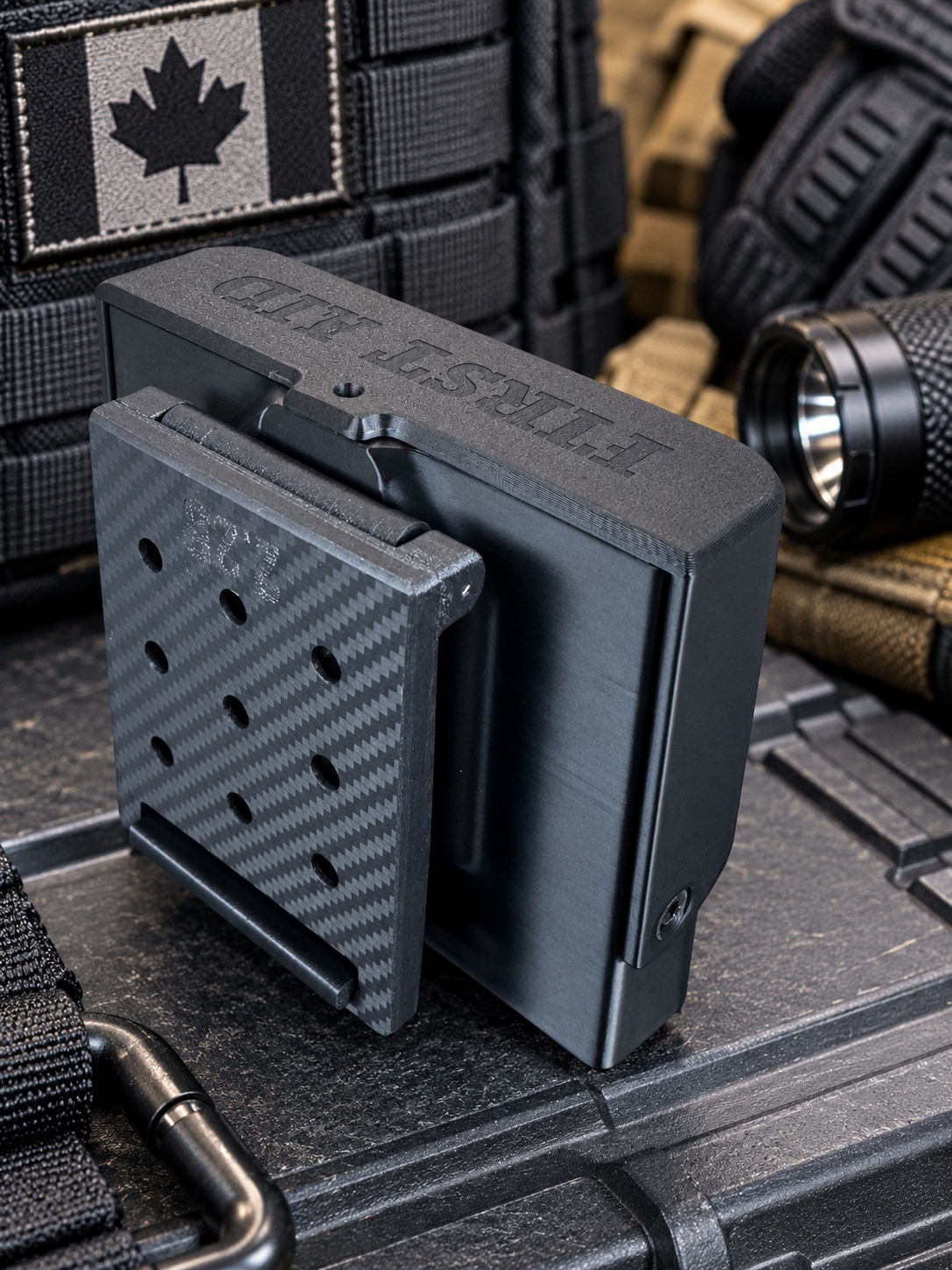 Large First Aid Holder | Quick-Access Flip-Open Case (Belt Clip or MOLLE)