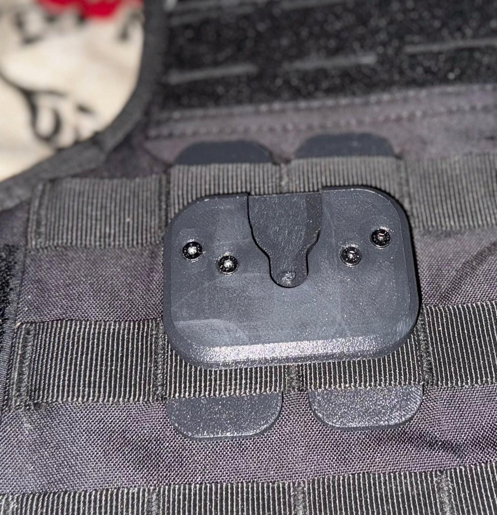 Tactical Body Camera Mount Vest Attachment | MOLLE or Permanent Mount | Police, Security, EMS