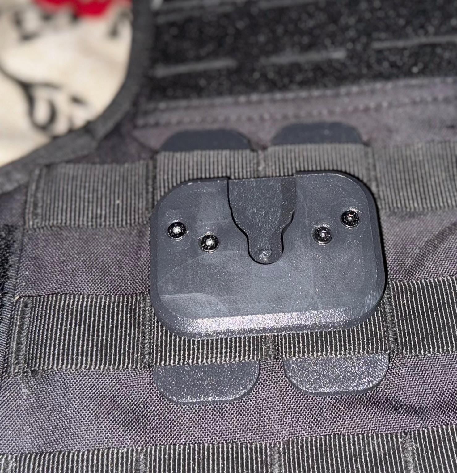 Tactical Body Camera Mount Vest Attachment | MOLLE or Permanent Mount | Police, Security, EMS