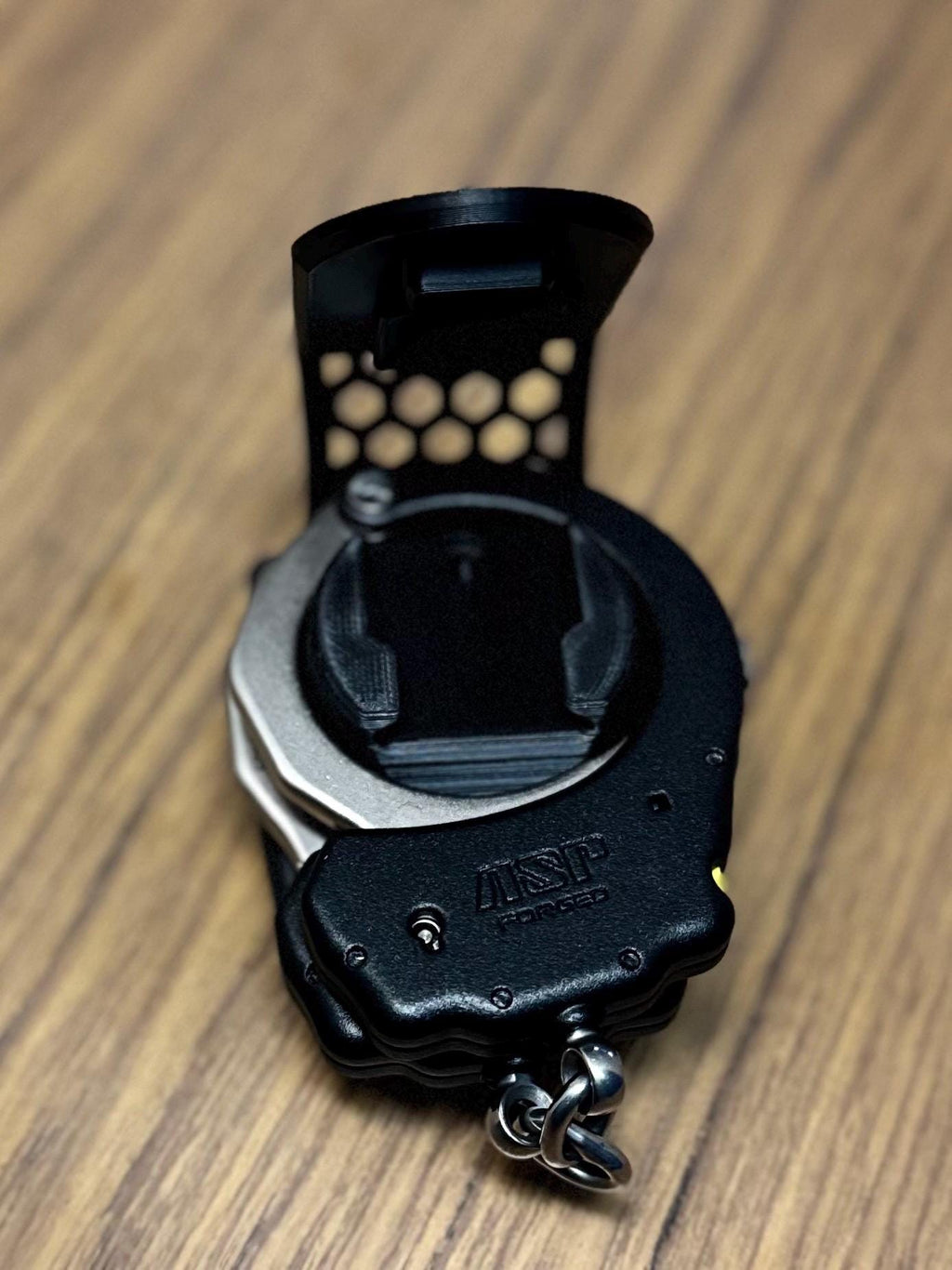 Tactical Locking Handcuff Holder: Secure TPU Police Gear