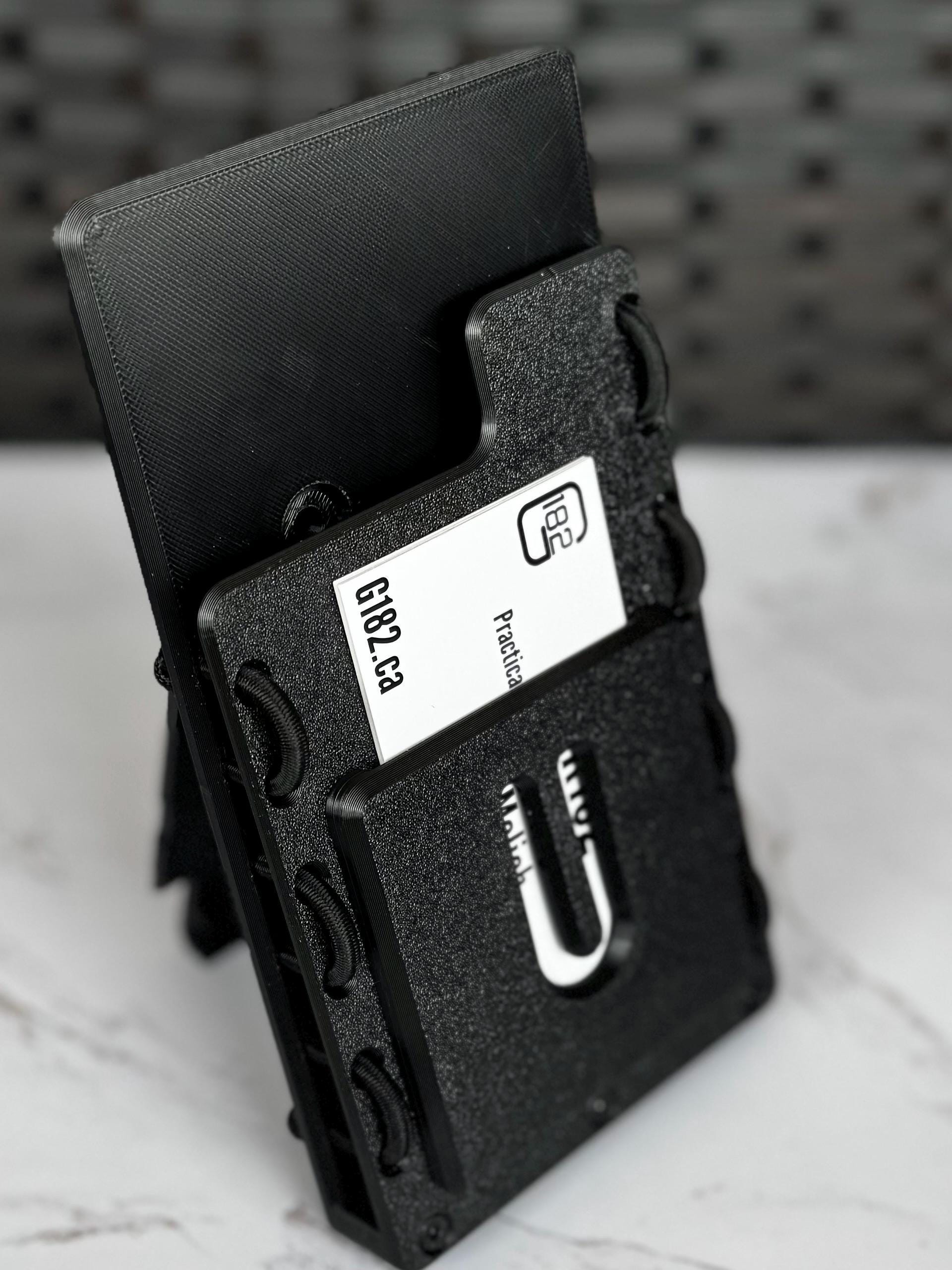Heavy Duty Phone Holder: MOLLE or Belt Clip - Impact Resistant with Card Slot